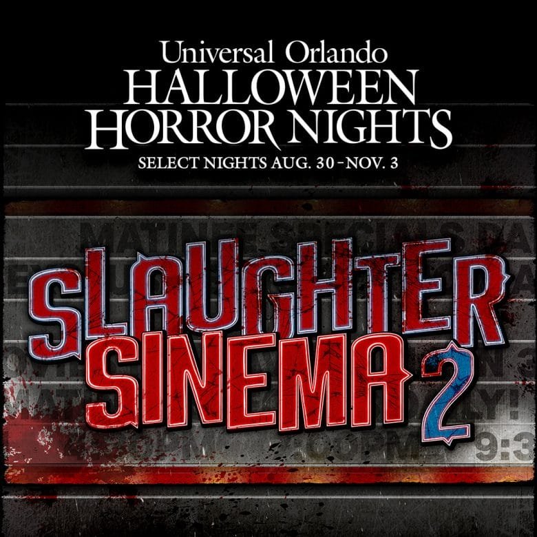 Entrada temática da Slaughter Sinema 2 na Universal Studios