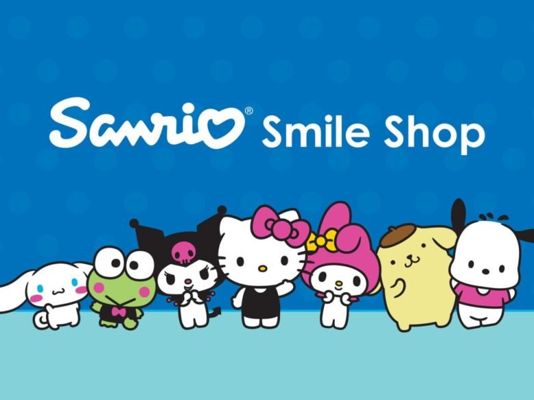 Ilustração da Sanrio Smile Shop, nova loja temática no Universal CityWalk Hollywood