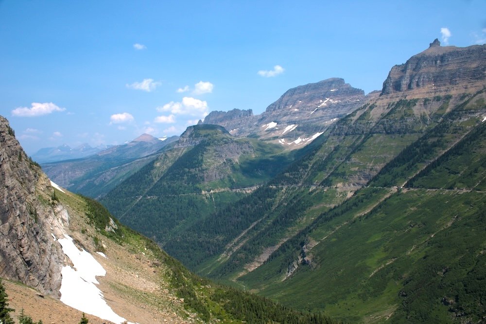 Oberlin Bend no Parque Nacional Glacier