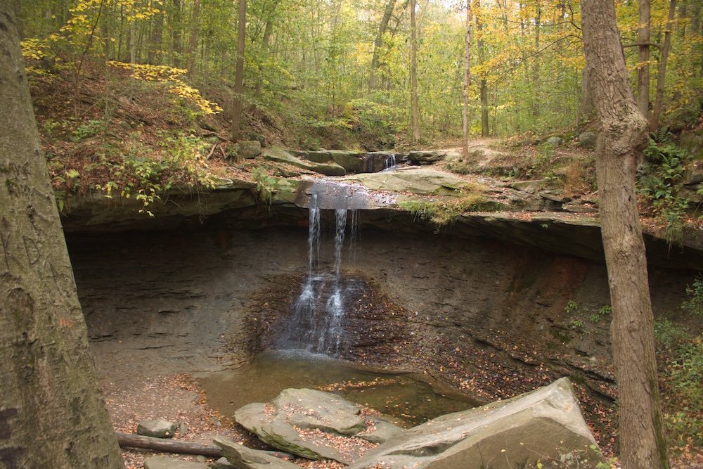 Cachoeira Blue Hen no Parque Nacional Cuyahoga Valley