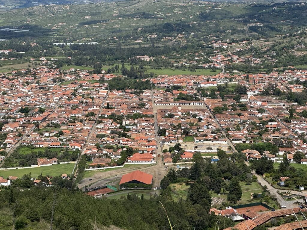 Vista de Villa de Leyva do Cerro de la Cruz